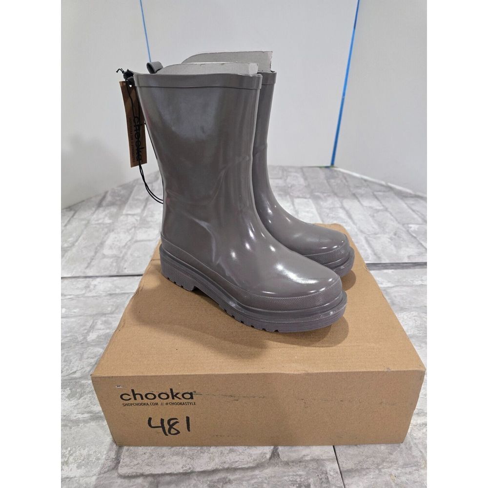 Chooka Women's Damascus Waterproof‎ Mid Calf Rain Boots Size 6 New Boxed